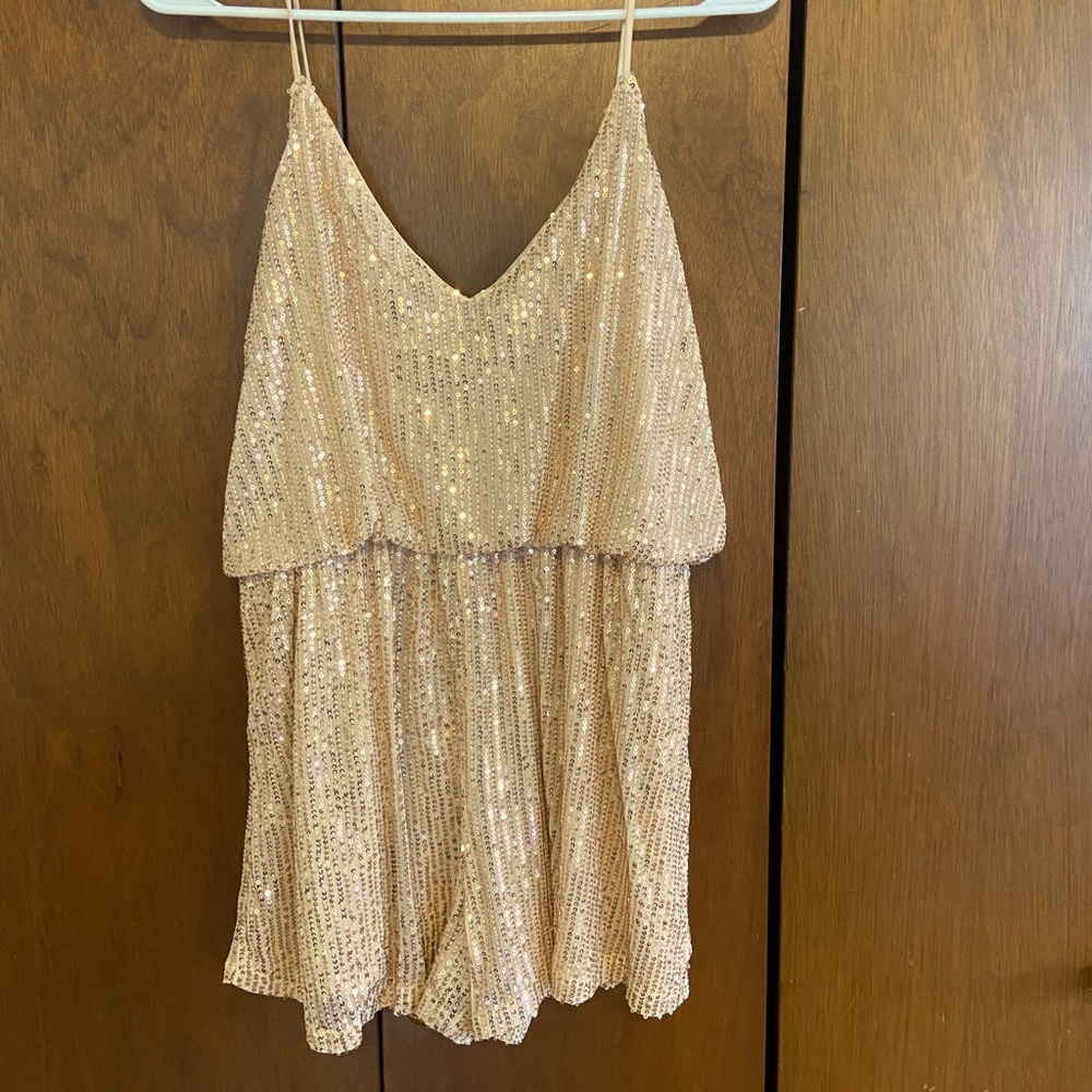 Gold Sparkly Romper